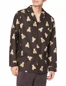 Рубашка с рисунком рождественского медведя PMFT205968 CGRY L [Gelato Pique] [Homme] Мужская