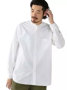Рубашка с широким воротником, классическая посадка, БЕЛАЯ, размер L 38110482139 [Beams Plus] L/S 120/3, мужская белый