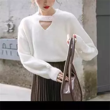 Рубашка с V-образным вырезом для женщин, весна-лето, в иностранном стиле, облегающая, внутри с трикотажным свитером, будьте осторожны, чтобы машинным способом вырезать верхнюю часть ключицы one size fits all жёлтый