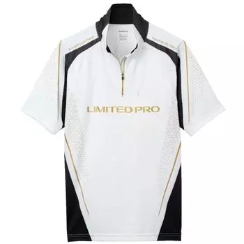Рубашка SHIMANO Limited Pro Half Zip с коротким рукавом SH-125W Limited белого цвета S