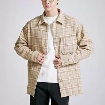 Рубашка Spao Heavy Flannel Check ShirT Spycb4Tc01 T Black/90