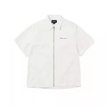 Рубашка ThiSiSneverthat WaShed Denim Zip SS Off White S