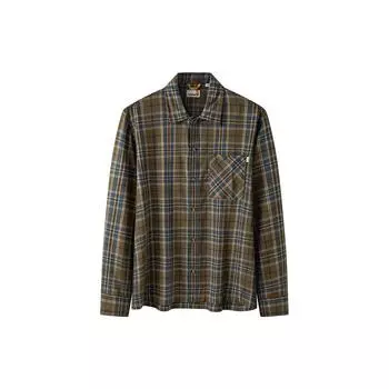 Рубашка Timberland Plaid Print Casual Outdoor Comfortable Durable Breathable Long Sleeve Shirt Men Shirts Blue Green A6P8S-J20 XL