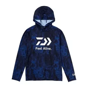 Рубашка-толстовка Sunblock Dry Hoodie Bottom Navy [DAIWA] DE-3424