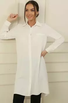 Рубашка-туника Charmia с ложными карманами и пуговицами спереди