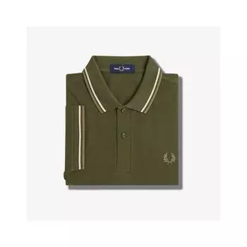 Рубашка Twin Tip Fred Perry охотничье-зеленая Loyst Lwg Afpm2433600 W92 M