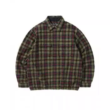 Рубашка в клетку с логотипом ET, куртка темно-синего цвета S