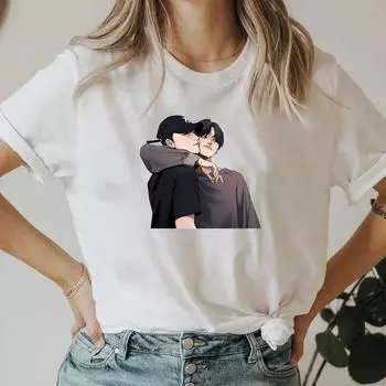 Рубашка Woosan Ateez Atiny, модная футболка с рисунком, рубашка Wooyoung, рубашка San, футболка Woosan Ship, футболка Woosan Shipper, топ Ateez Atiny S белый