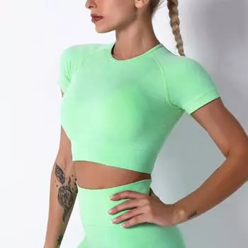Рубашки для йоги Nessaj, женские крутые футболки, сексуальные спортивные рубашки для фитнеса, бега, топы для фитнеса в тренажерном зале