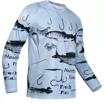 Рубашки для рыбалки с длинным рукавом, защита от ультрафиолета, мужская уличная майка, UPF 50, одежда для рыбалки, дышащая L