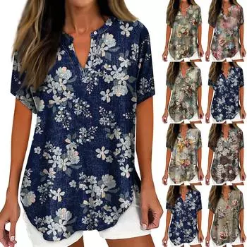 Рубашки для женщин, льняная рубашка на пуговицах, женские негабаритные женские топы, нарядные повседневные футболки с короткими рукавами для женщин, модные