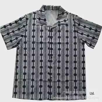 Рубашки мужские гавайские пляжные Tropical - повседневные и стильные XXL темно-серого