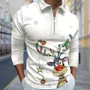 Рубашки поло мужские с длинным рукавом с принтом очаровательного кота, новая мужская рубашка поло с длинным рукавом, футболка на молнии, топ XS чёрный