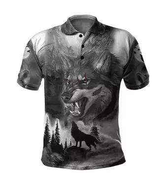 Рубашки-поло с 3d принтом Мужские буквы Спортивная одежда Футболка с воротником на пуговицах с коротким рукавом Летние поло Топ для мужчин S