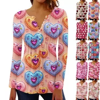 Рубашки с длинным рукавом для женщин, модные осенние нарядные повседневные блузки, модные плиссированные туники, топы для леггинсов Love L красный