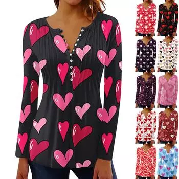 Рубашки с длинным рукавом для женщин, модные осенние нарядные повседневные блузки, модные плиссированные туники, топы для леггинсов Love S синий