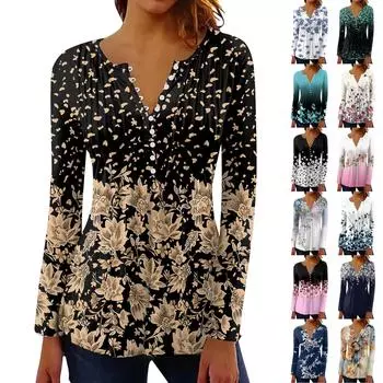 Рубашки с длинным рукавом для женщин, осенняя мода, нарядные повседневные блузки, модные плиссированные туники, топы для леггинсов XXL