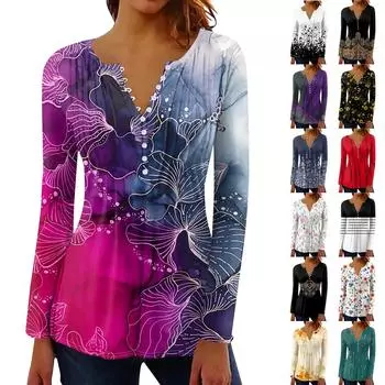 Рубашки с длинным рукавом для женщин, осенняя мода, нарядные повседневные блузки, модные плиссированные туники, топы для леггинсов M коричневый