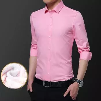 Рубашки с длинными рукавами для мужчин на осень и зиму, а также бархатные и не требующие глажки рубашки с длинными рукавами в деловом стиле для мужчин S