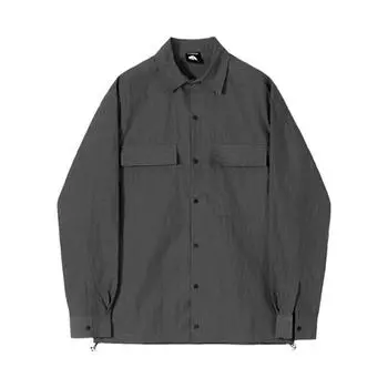 Рубашки с длинными рукавами для мужчин, весна и осень, корейский стиль, универсальные льняные рубашки, ретро-куртки M