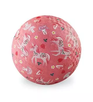 Rubber Ball 18cm Natural Rubber Unicorn Garden Colorful Ball Ball [Cherie Mimi-Crocodile Creek] Children s