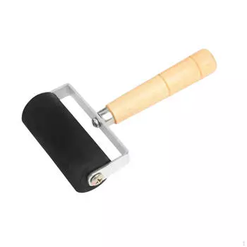 Rubber Brayer Roller Craft Paint Easy to Use Portable Stamping Tool Crafts for Printmaking Roller Width 6cm