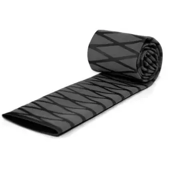 Rubber Grip Heat Shrink Tube Grip Fishing Rod Badminton Tennis Billiard Rod Black 35mm Anti-Slip