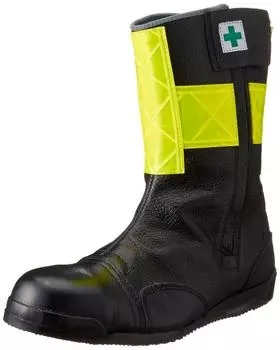Rubber Industries Safety shoes for high altitudes JIS standard Miyajima Tobi short boots High brightness reflective M208 Reflective yellow Black JP чёрный