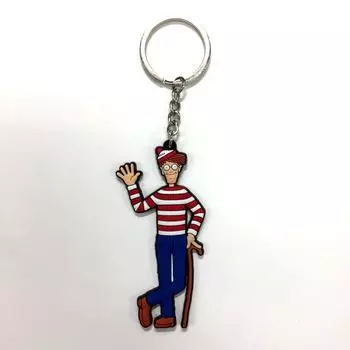 Rubber Keychain Wally Character Logo 3D Keychain American Goods [Wally]