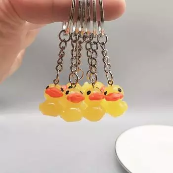 Rubber Lovers Hyaluronic Acid Ducks Keychains Car Keyring Key Chain Little Yellow DUCK жёлтый
