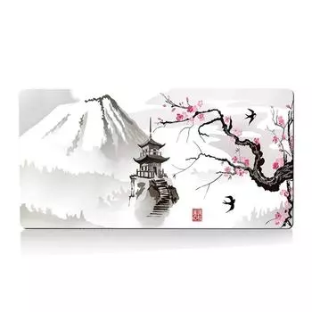 Rubber Mice Pad Chinese Style Mouse Mat Sakura Plum Blossom Mouse Pad Office 300x600mm