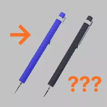 Rubber Relief Sharp Pencil 2-Pack (2P) – High-Quality Rubber-Painted Embossing Mechanical Pencil