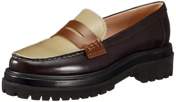 Rubber Sole Loafer RWGS224505 BRW cm [Fur Fur] Women s 23.5