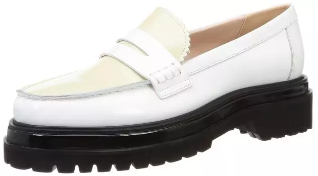 Rubber Sole Loafer RWGS224505 WHT cm [Fur Fur] Women s 22.5