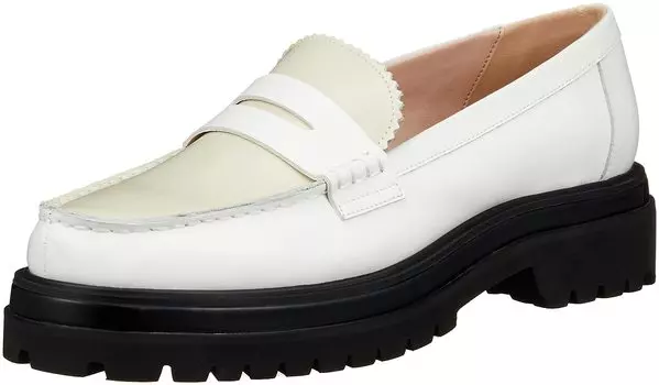 Rubber Sole Loafer RWGS224505 WHT cm [Fur Fur] Women s 22.5