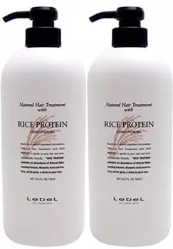 Rubel Натуральное средство для волос с протеином риса RP 720 мл Набор из 2 шт. белый