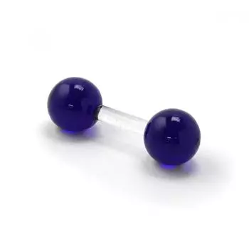 RubinaRt R Стеклянная подставка для ручки синяя