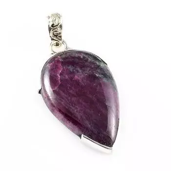 Ruby In Zoisite Handmade Lab-Created 925 Sterling Silver Gift Pendant 1.8 m1l56