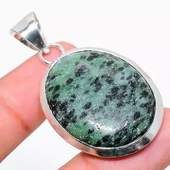 Ювелирный кулон из серебра 925 пробы с рубиновым цосайтом, созданный в лаборатории вручную, 1,97 дюйма y7I43