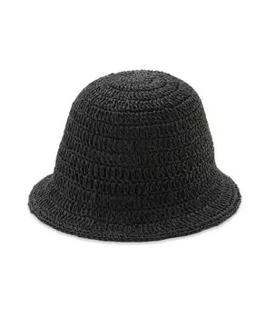 Ruched Bucket Hat SWGH242625 BLK [Sneider] Women s чёрный