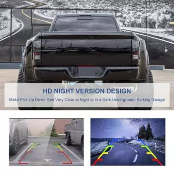 Ручка багажника с камерой для Dodge Ram 1500 2009-2017 / Ram 2500 3500 2010-2017 Ручка багажника автомобиля снаружи REAR чёрный