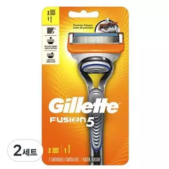 Ручка бритвы Gillette Fusion Manual + лезвие 2 шт., 1 шт., 2 набора, корейское лезвие бритвы