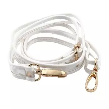 Ручка через плечо Модный ремешок Длинный плечевой ремень Длинный ПВХ ремешок Удобная ручка для сумки для DIY кастомизации белый