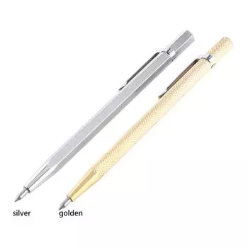 Ручка-чертилка с карбидным наконечником и зажимом, универсальный металлический чертилка, разметочный инструмент, ручная ручка-чертилка из алюминиевого сплава для гравировки, травления Corner Chisel