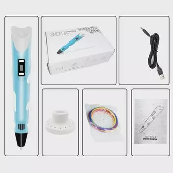 Ручка для 3D-печати при комнатной температуре — инструмент для рисования граффити для творческих головоломок и канцелярских принадлежностей Pen Only + USB камуфляжный