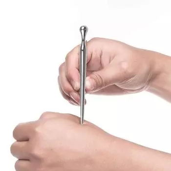 Ручка для акупунктуры из нержавеющей стали Ручная ручка для акупунктуры Массажер для точечного массажа глубоких тканей Инструмент для снятия боли в теле