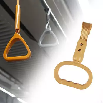 Ручка для автобуса Автомобильный ремешок для руки Эргономика Прочная Нескользящая Легко устанавливаемая ручка Yellow Oval