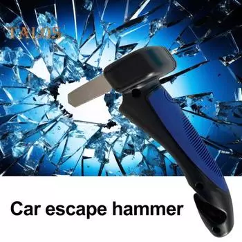 Ручка для автомобильной двери со светодиодной подсветкой, 4-в-1, автомобильный поручень, трость, молоток безопасности, резак для ремня безопасности, портативная ручка для поддержки автомобиля, средство передвижения для пожилых людей красный черный