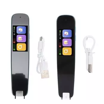 Ручка для чтения с китайским и английским переводом Цифровая ручка для чтения для встреч и путешествий Обучение Blue