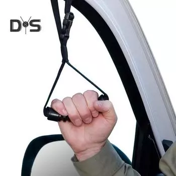 Ручка для двери автомобиля, регулируемая ручка безопасности, портативная опора для автомобиля, нейлоновая ручка, устройство для облегчения передвижения пожилых людей чёрный